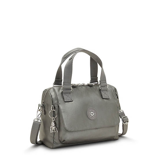 Sac À Main Kipling Zeva Metallic Handbag Grise | FR 1925VR